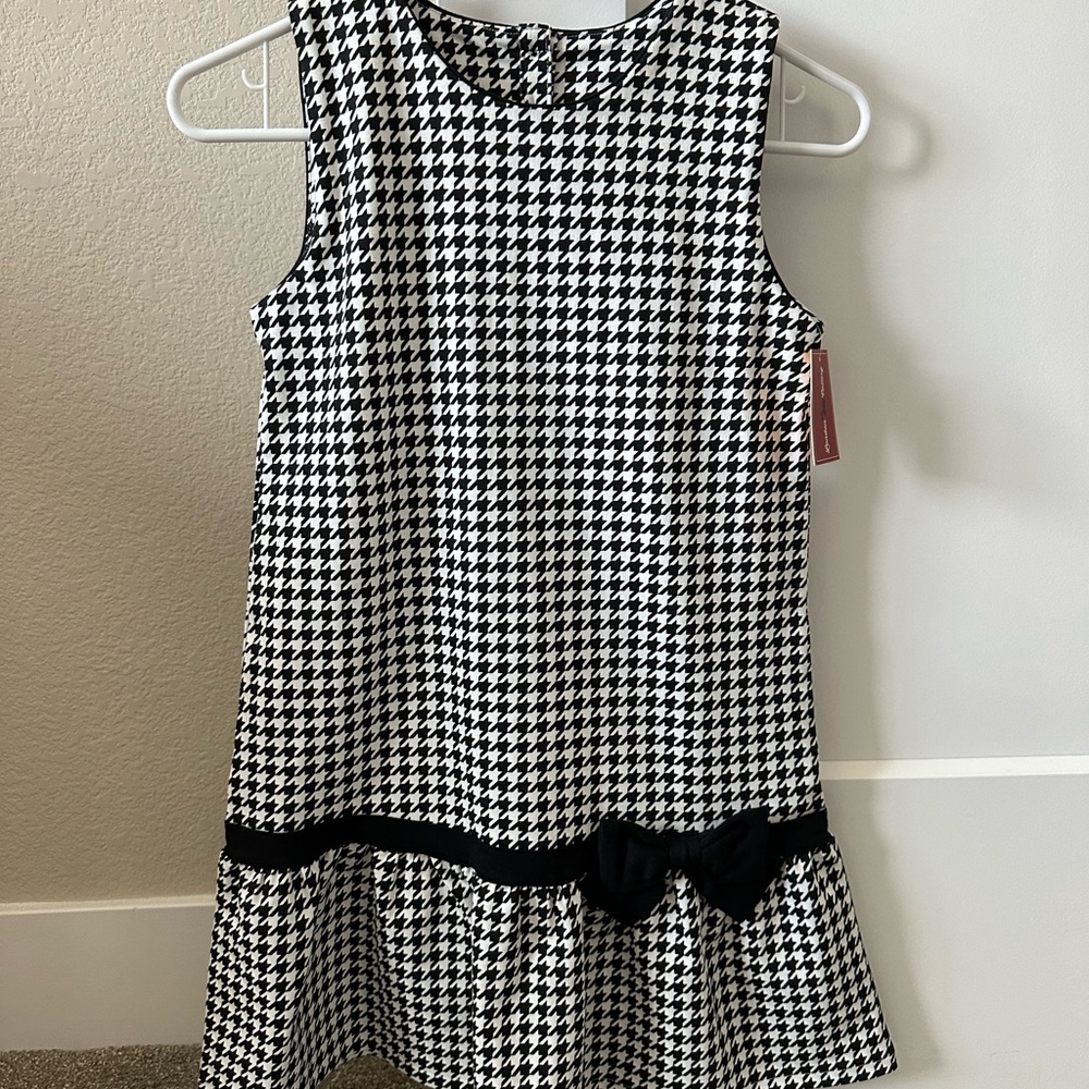 NWT Gymboree London Calling Houndstooth Dress - Black/White - Girls’ Size 6